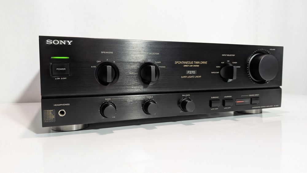 Підсилювач Sony TA-F270,має 90 Вт\канал\транзисторний\4-16 Ом\Японія
