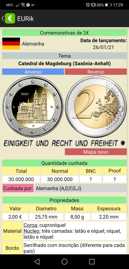 2 euros, Moedas 2021, comemorativas