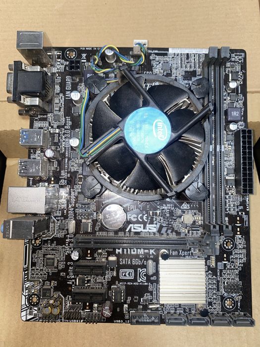 Asus H110M-K, intel pentium g4600, GTX 1060 6gb, QUBE 400W