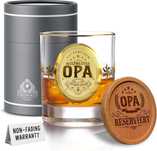 Szklanki do whisky Crownly OPA dla dziadka taty urodziny 330 ml 1 szt.