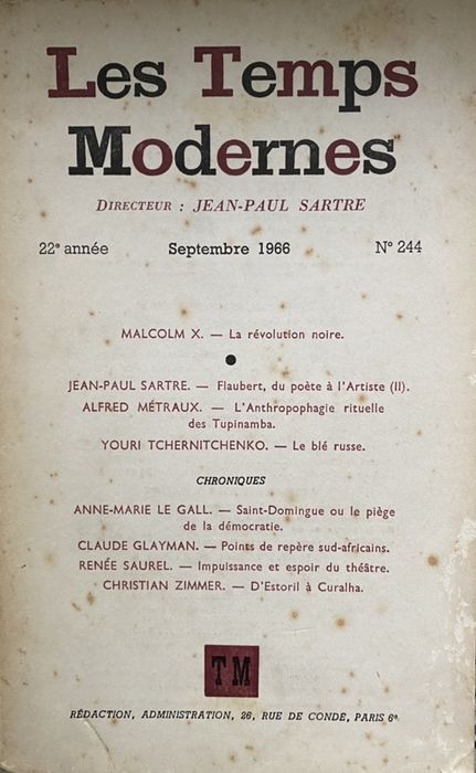 34 volumes de “Les temps modernes”