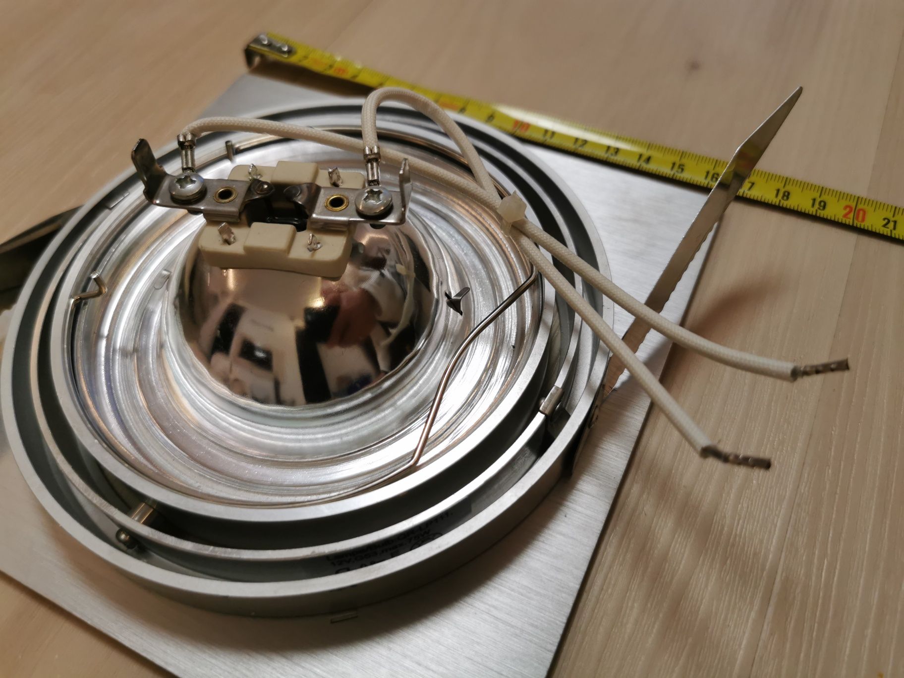 Oczko stropowe Siro 1 AZ0767 kwadratowa oprawa aluminium + halogen 50W