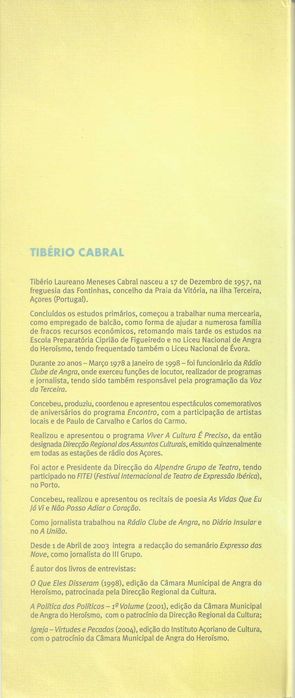 A Política dos Políticos - Tibério Cabral