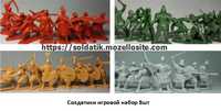 Солдатики набор 8 шт игрушки, фигурки, 4 вида Украинские казаки, воины