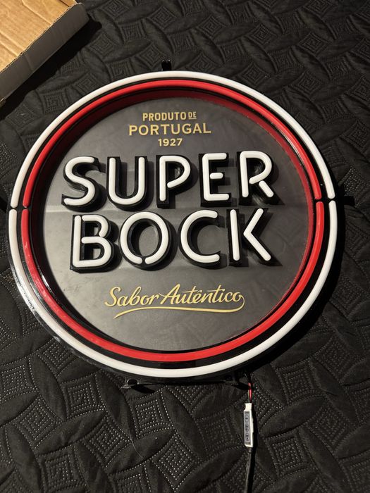 Logo luminoso super bock novo