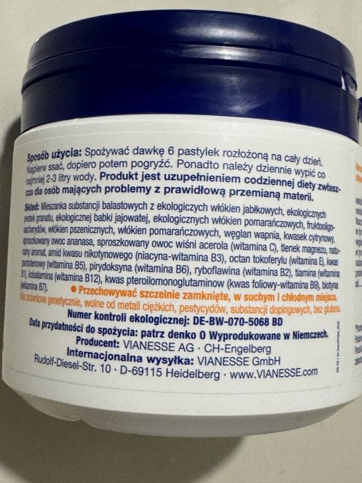 Drażetki prebiotyk Vianesse