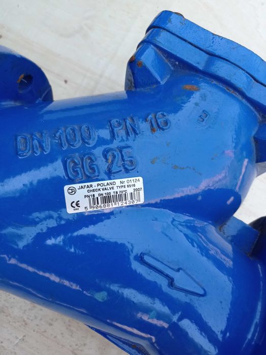 Клапан обратный шаровый DU100  JAFAR 6516