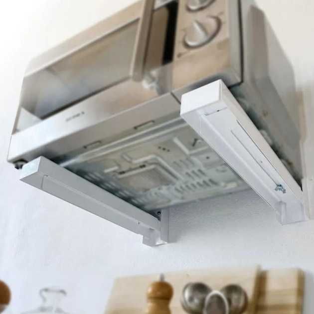 Кронштейн підставка для мікрохвильовки рейки на стіну V-Star 250х465мм