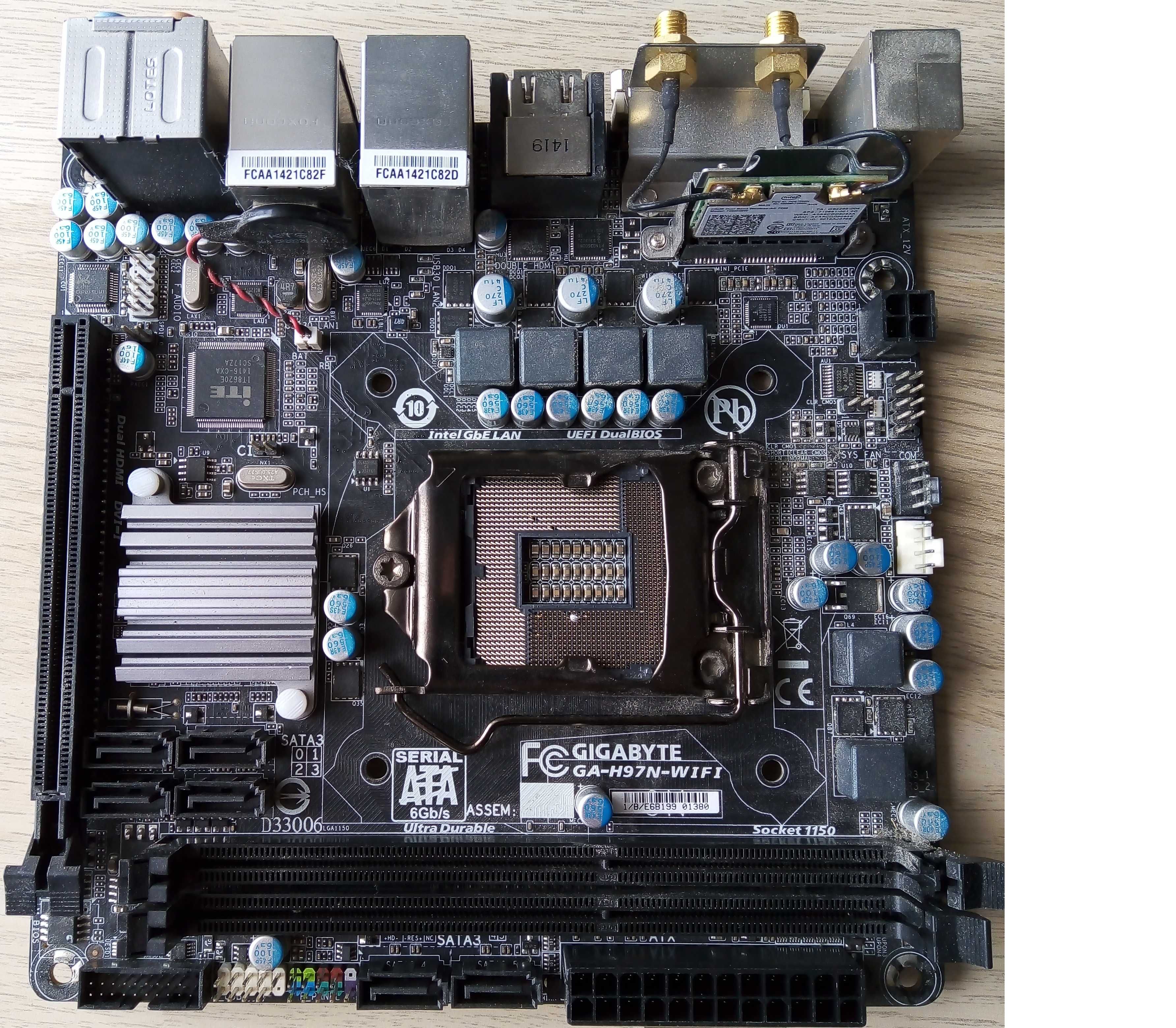 Płyta główna Gigabyte GA-H97N-WIFI Mini-ITX (uszkodzona)