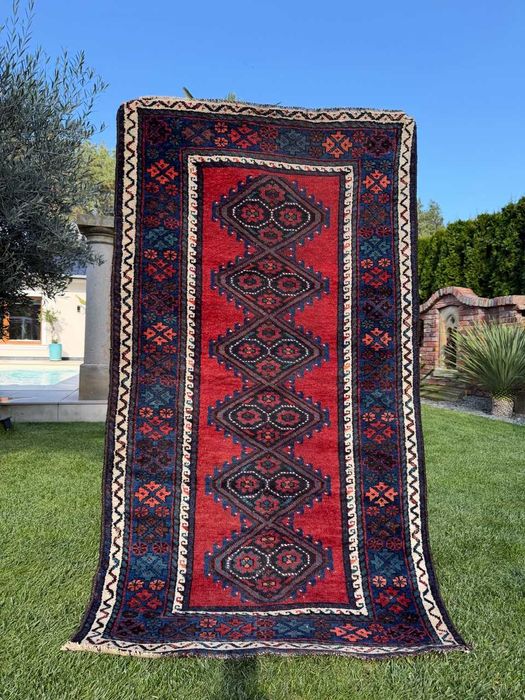 Dywan Perski Vintage Ręcznie Tkany Iran Afshar 192x107 galeria 7 tys