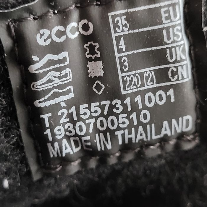 Чобітки шкіряні Оригінал Ecco Babett рр.35