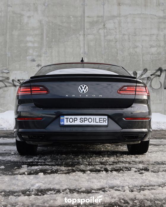 Спойлер багажника накладка лип сабля Volkswagen Arteon 2017+ (чорний)
