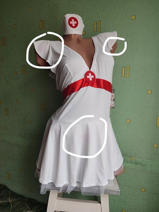 Сексуальний костюм медсестри.Є НЮАНС. Еротичний комплект