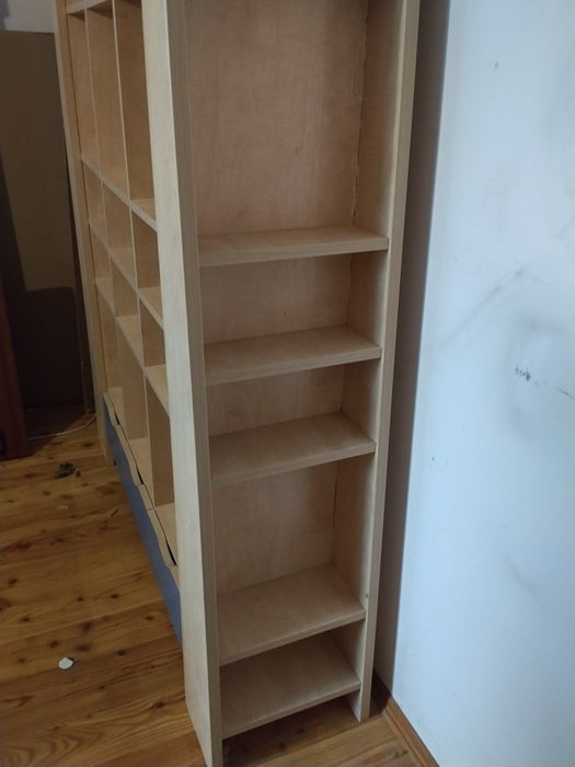 Zestaw szafa, komoda, regał + łóżko