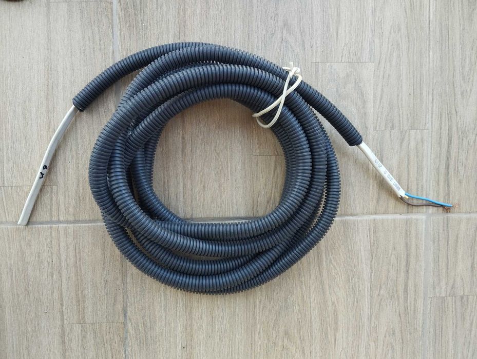 Кабель силовий ШВВП 3x2,5 мідь в гофрі довжина 6 м.