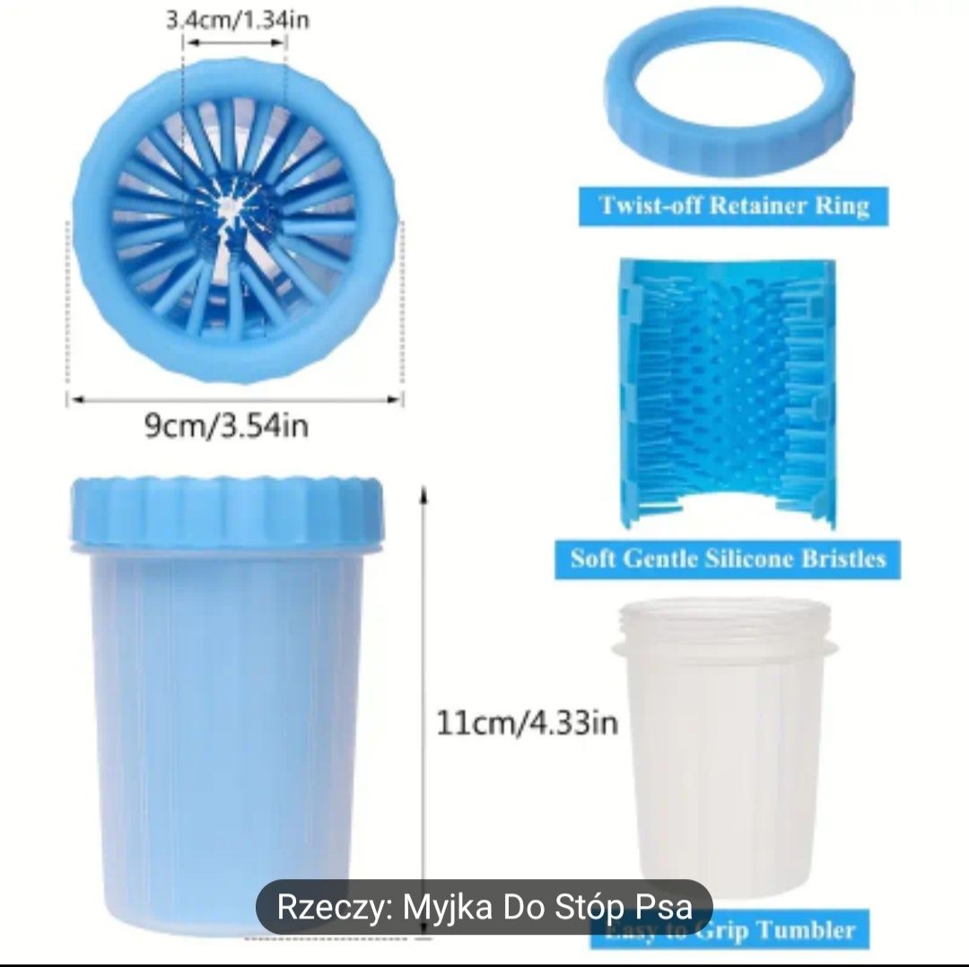 Kubek do czyszczenia łapek psa