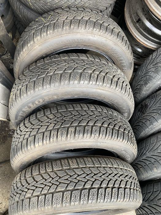 Opony zimowe para 185/60r15 Dunlop Winter Response-2 19r.7mm 88T