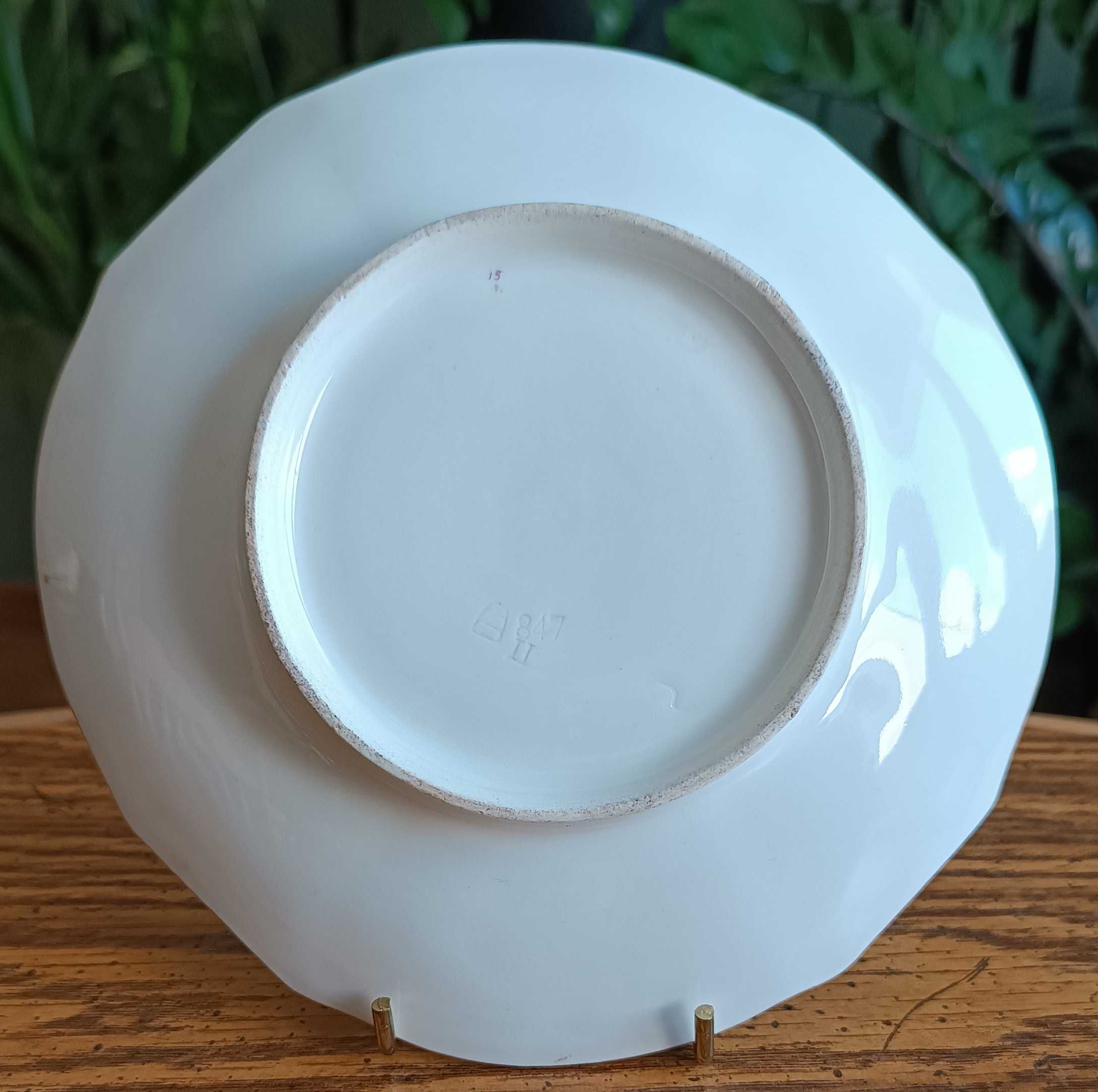 Porcelanowe duo do herbaty (filiżanka i spodek) Cesarski Wiedeń, XIXw.