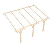 Wiata KVH Sucha Premium - słupki 12x12cm garażowa przyścienna