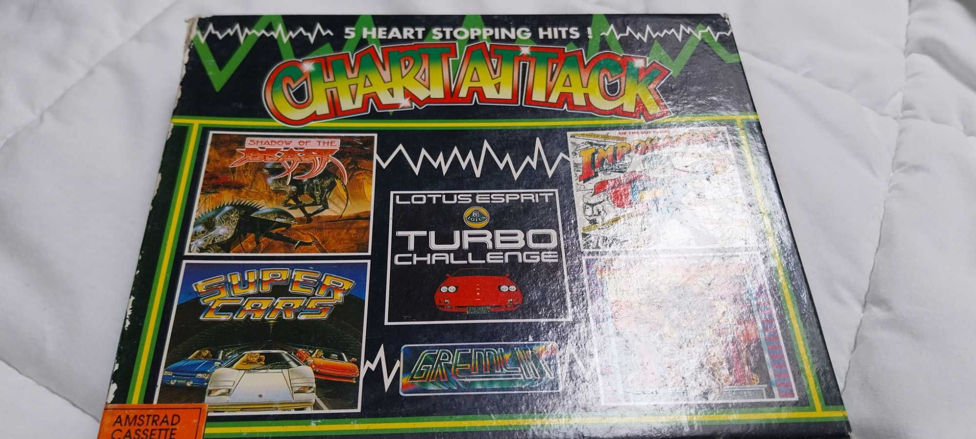 Amstrad CPC vintage 5 jogos novos de stock antigo, Shadow beast +4