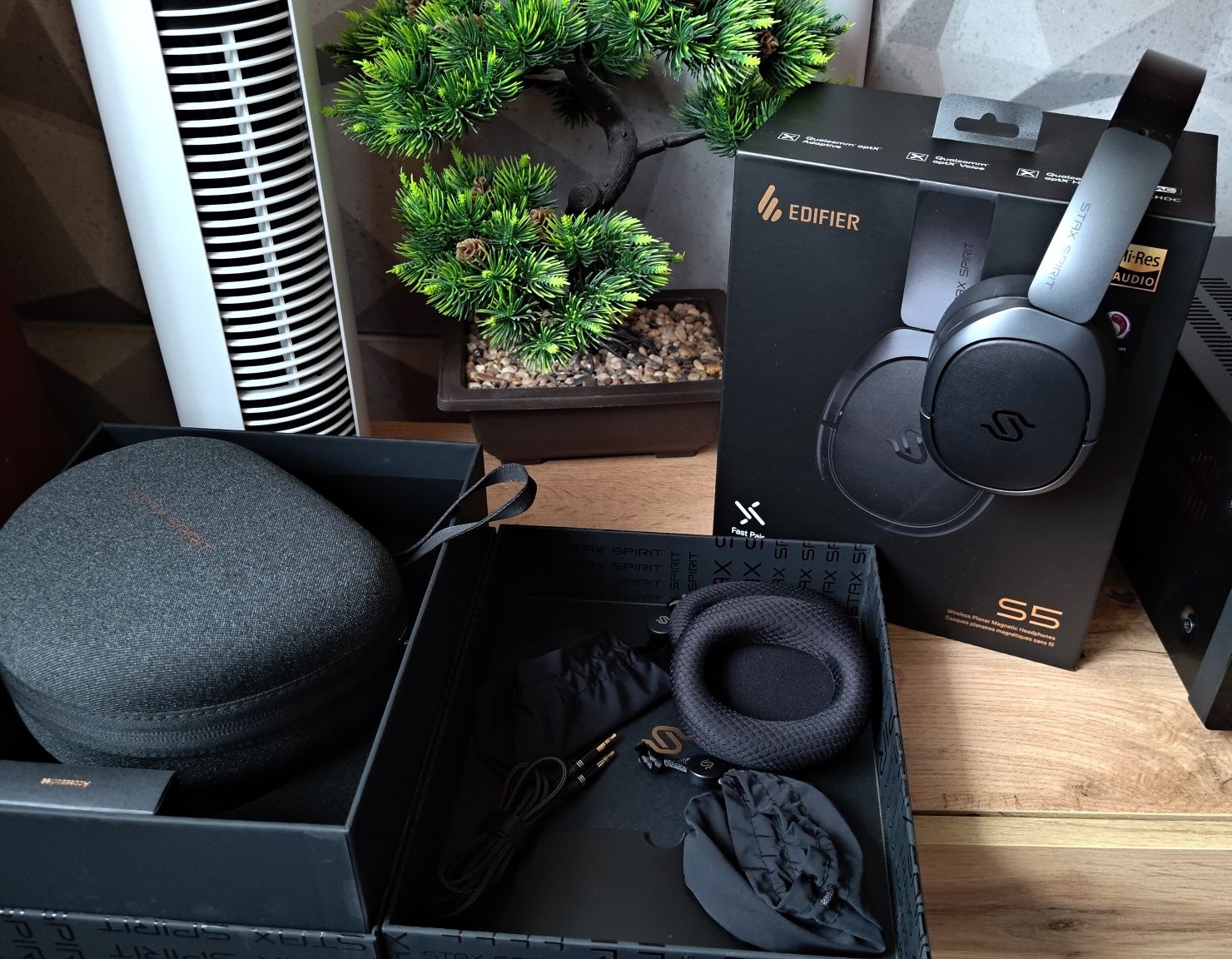 Słuchawki planarne Edifier Stax S5 bluetooth Ldac Snapdragon Sound