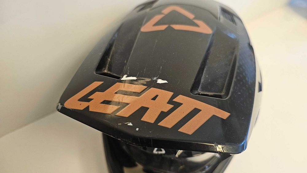 Kask Enduro Cross Leatt 9.5 Carbon roz L + 2 pary googli nowe szybki)