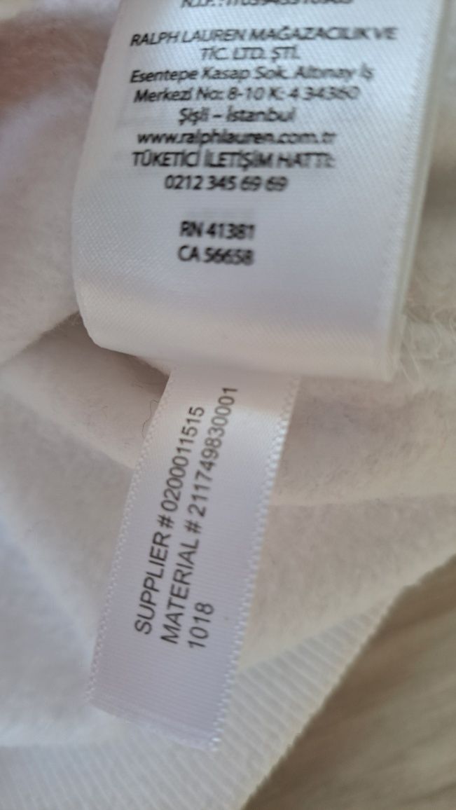 Polo Ralph Lauren bluzka bluza w haftowane koniki logo S biała