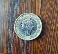 Moneta Królowa Elżbieta II one pound 2017