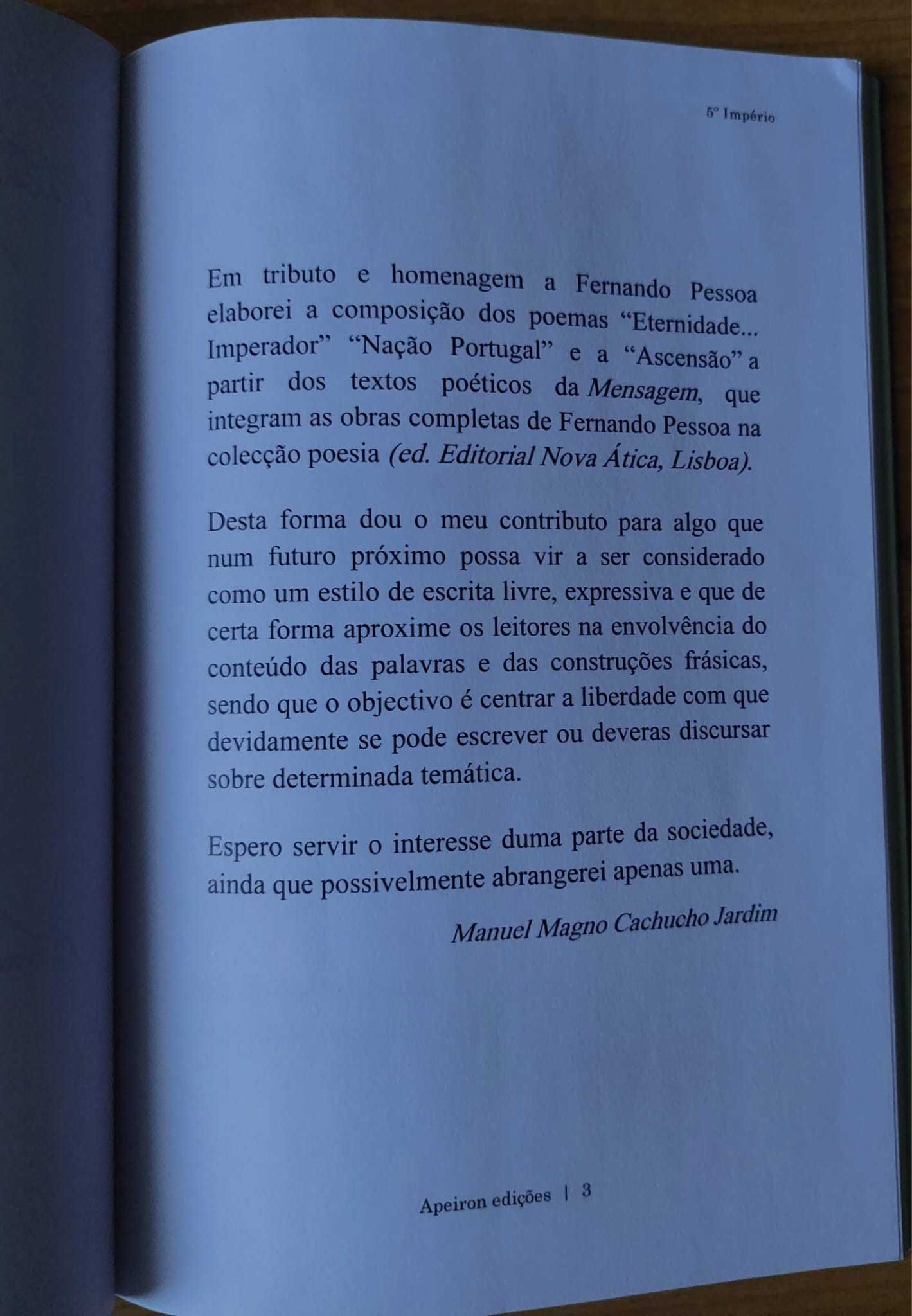 LIVRO: 5º Império / Quinto Império - Magno Jardim [Apeiron Edições]