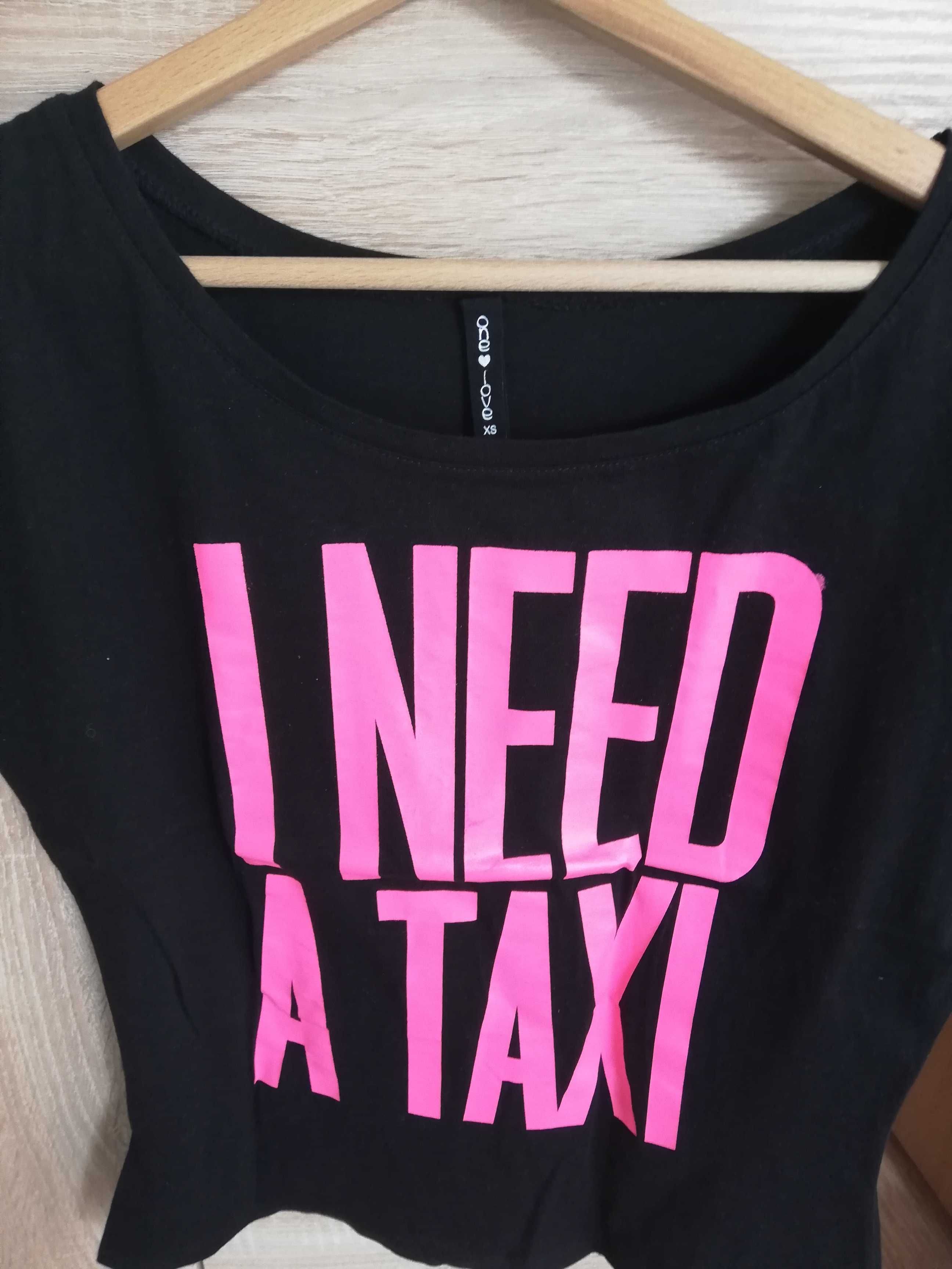 I NEED A TAXI ! Super bluzka :) Koszulka, T-SHIRT. S / M