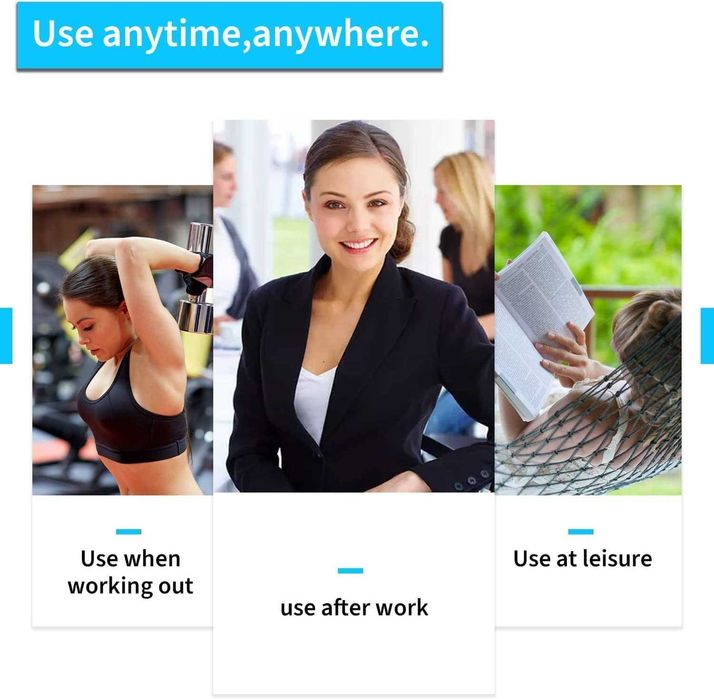 Eletroestimulador muscular, 6 modos, 9 níveis diferentes, novo