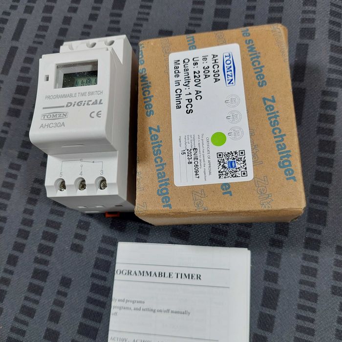 Крутой электрический недельный профи таймер, установка на DIN-рейку