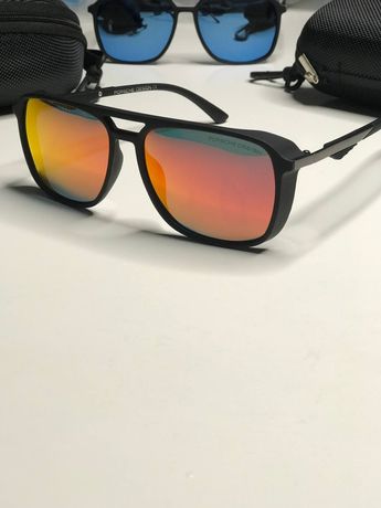 Мужские солнцезащитные очки Porsche Polaroid со шторками антиблик