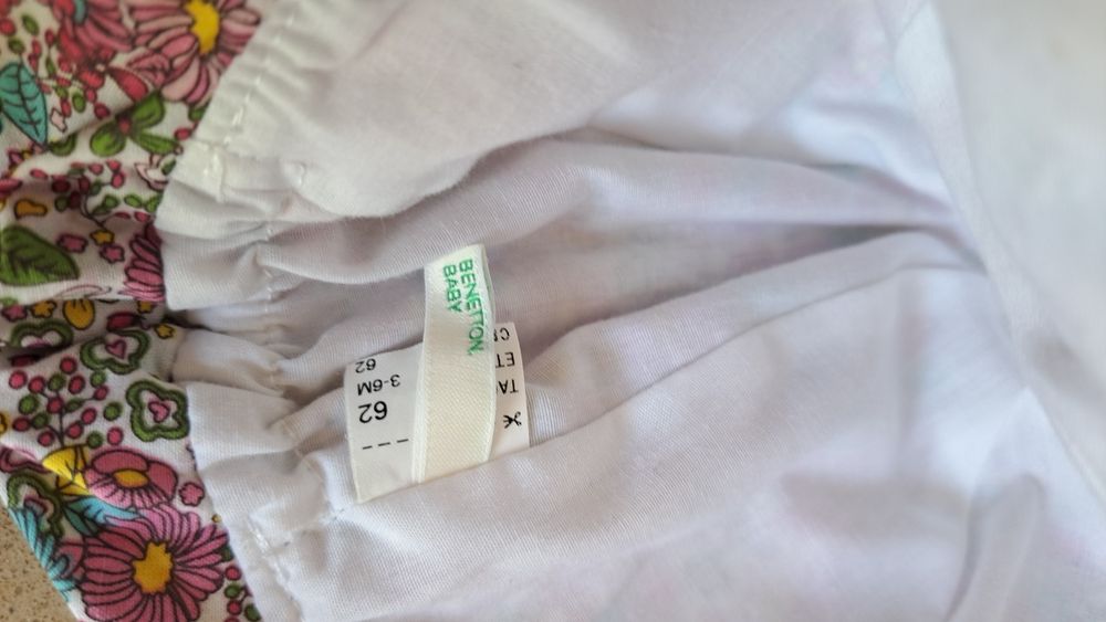 Chapéu Panamá menina 3-6 meses Benetton