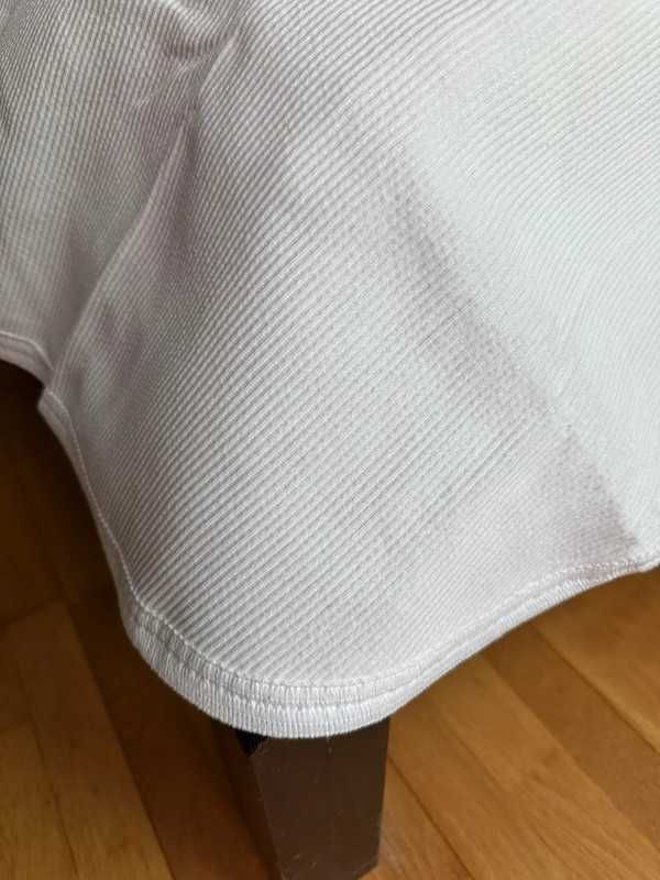 Manta cama de casal - Branca - Efeito Canelado - 230x260cm - Nova!