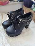 Gotyckie buty platformy Steelground Alchemy England In memoriam roz 40