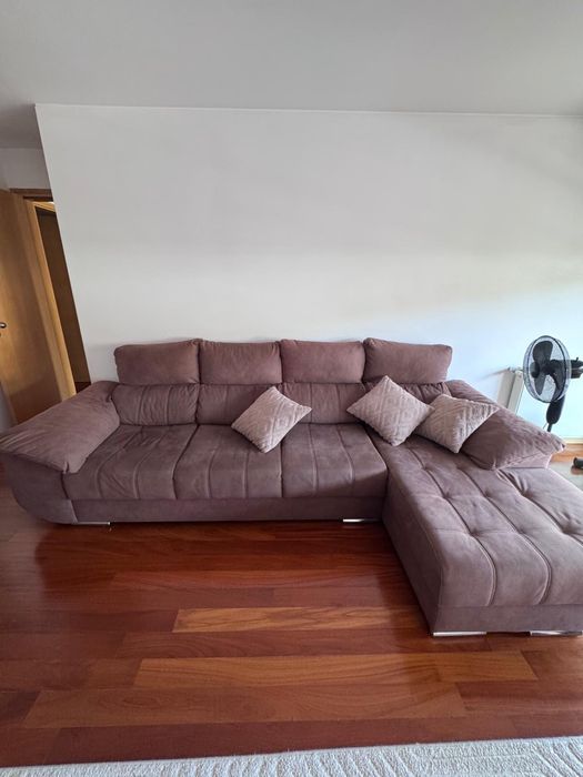 Sofá 4 lugares, extensivel e reclinavel