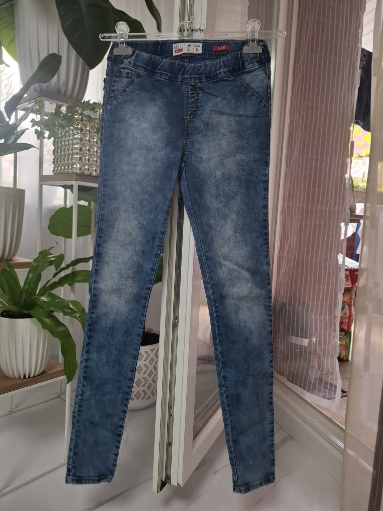 Spodnie XS Jeans leginsy rurki damskie house jak nowe  lycra gumy