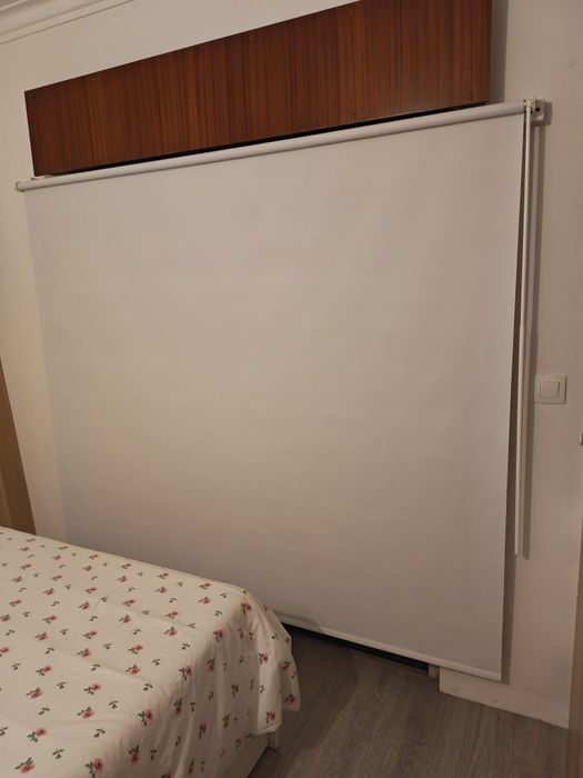 Estore opaco branco, 200x195 cm