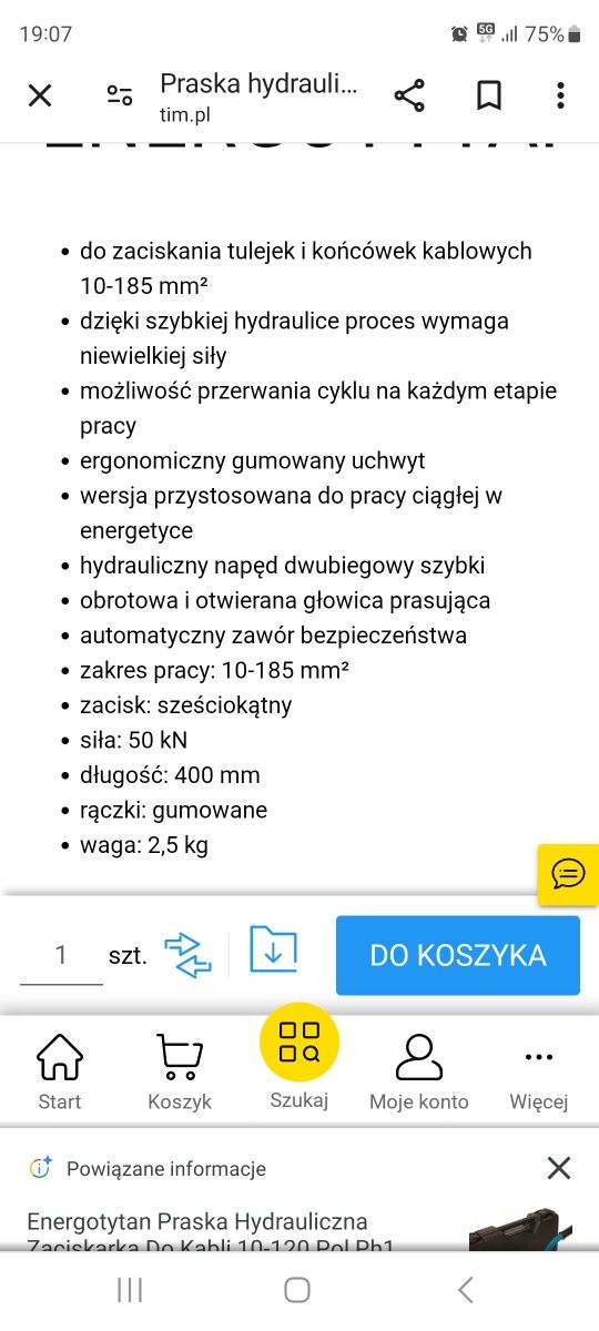 Zaciskarka  Prasa Hydrauliczna Hk