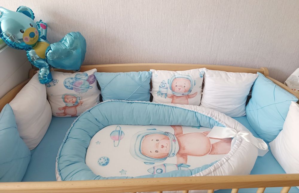 Захисні бортики подушки на дитяче ліжечко, захист на кроватку