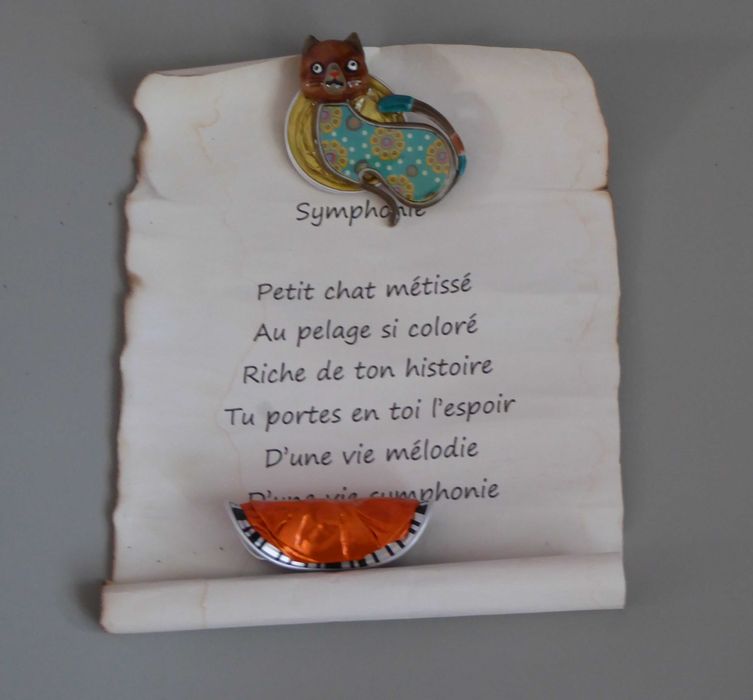 Broszka Kot Symphonie