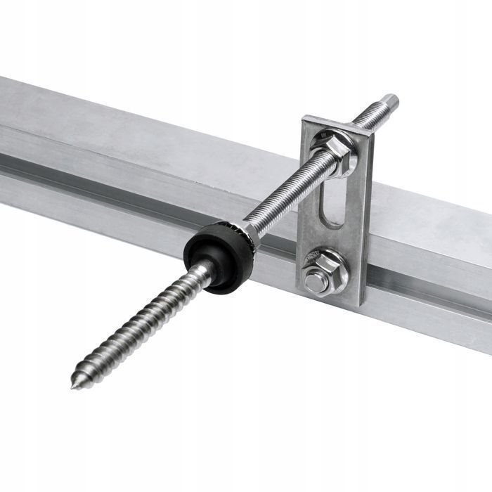 Śruba dwugwintowa uchwyt pv fotowoltaika A2 M10x200