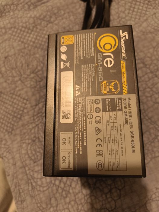 Fonte de alimentação seasonic gold 650W