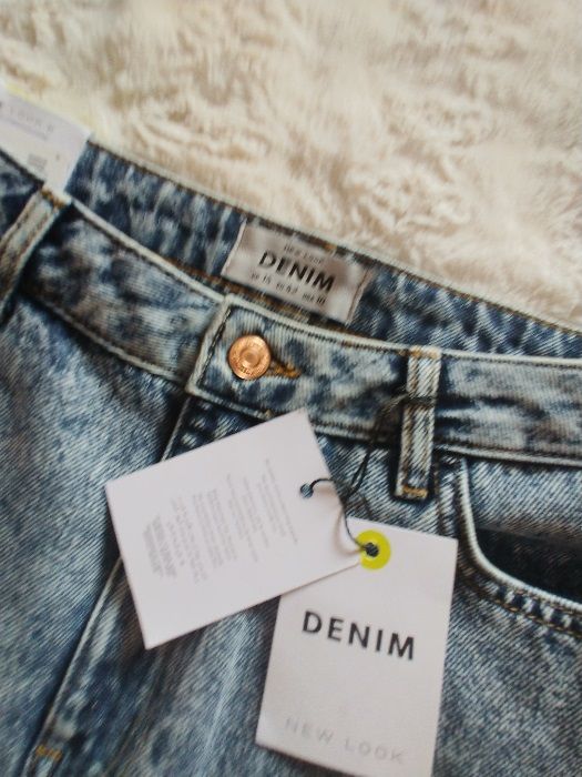 New Look nowa jeansowa spódnica z efektem sprania rozmiar L/XL