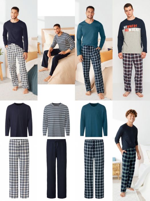 Мужская пижама  Livergy с брюками фланель размер S M L XL