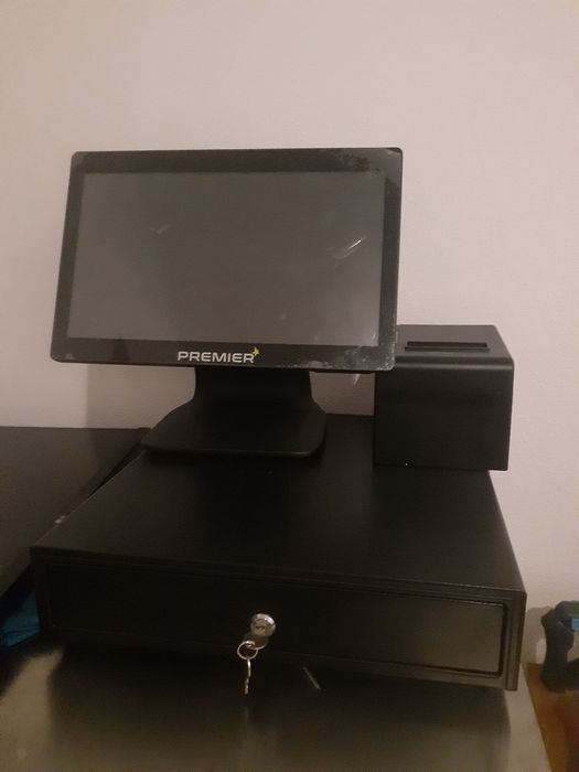 Registadora com gaveta e impressora