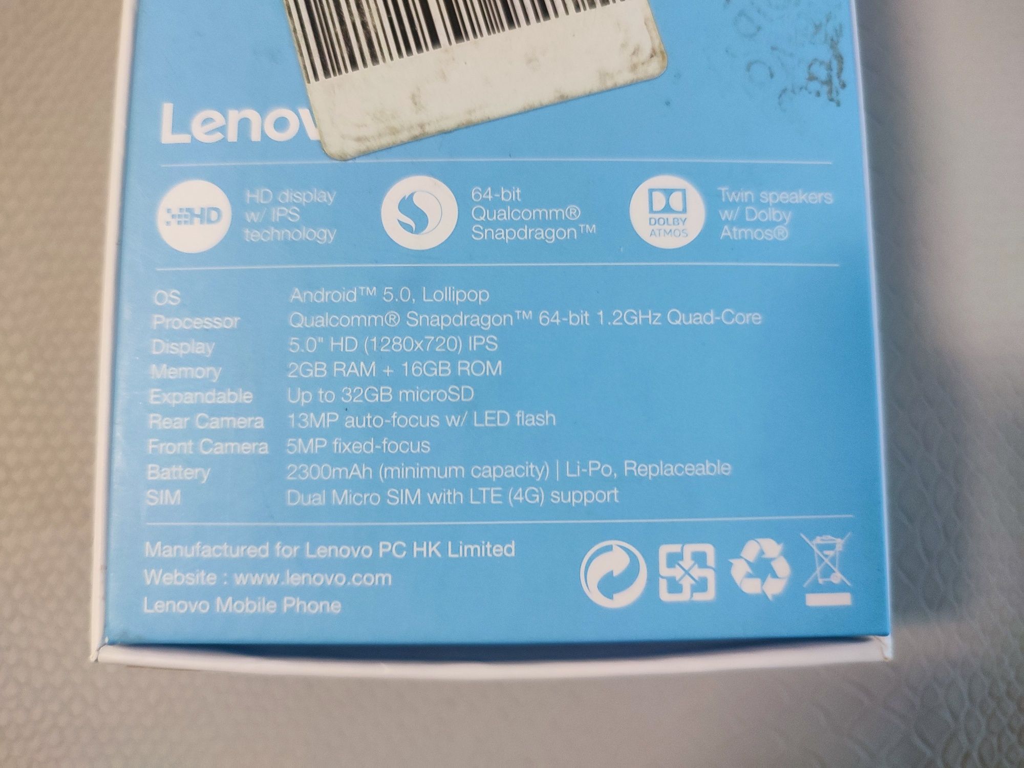 Смартфон Lenovo A6010 на запчасти