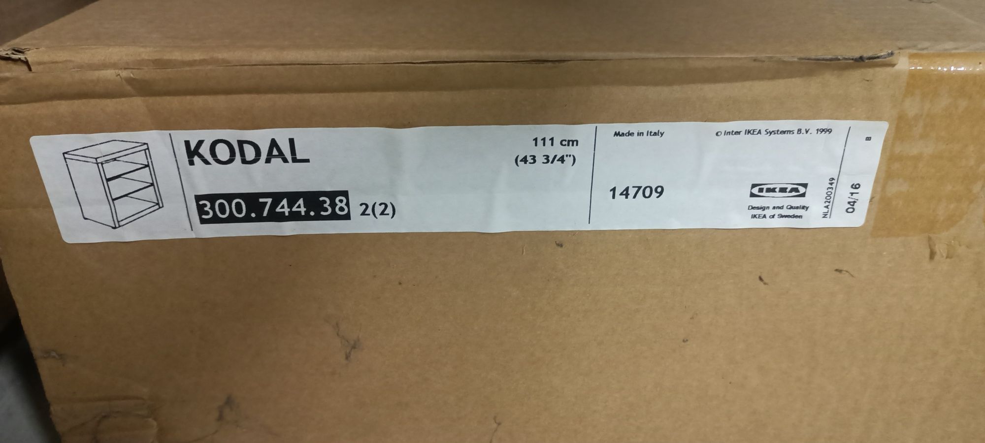 5x Ikea regał głęboki Kodal 111x111x60 nowy