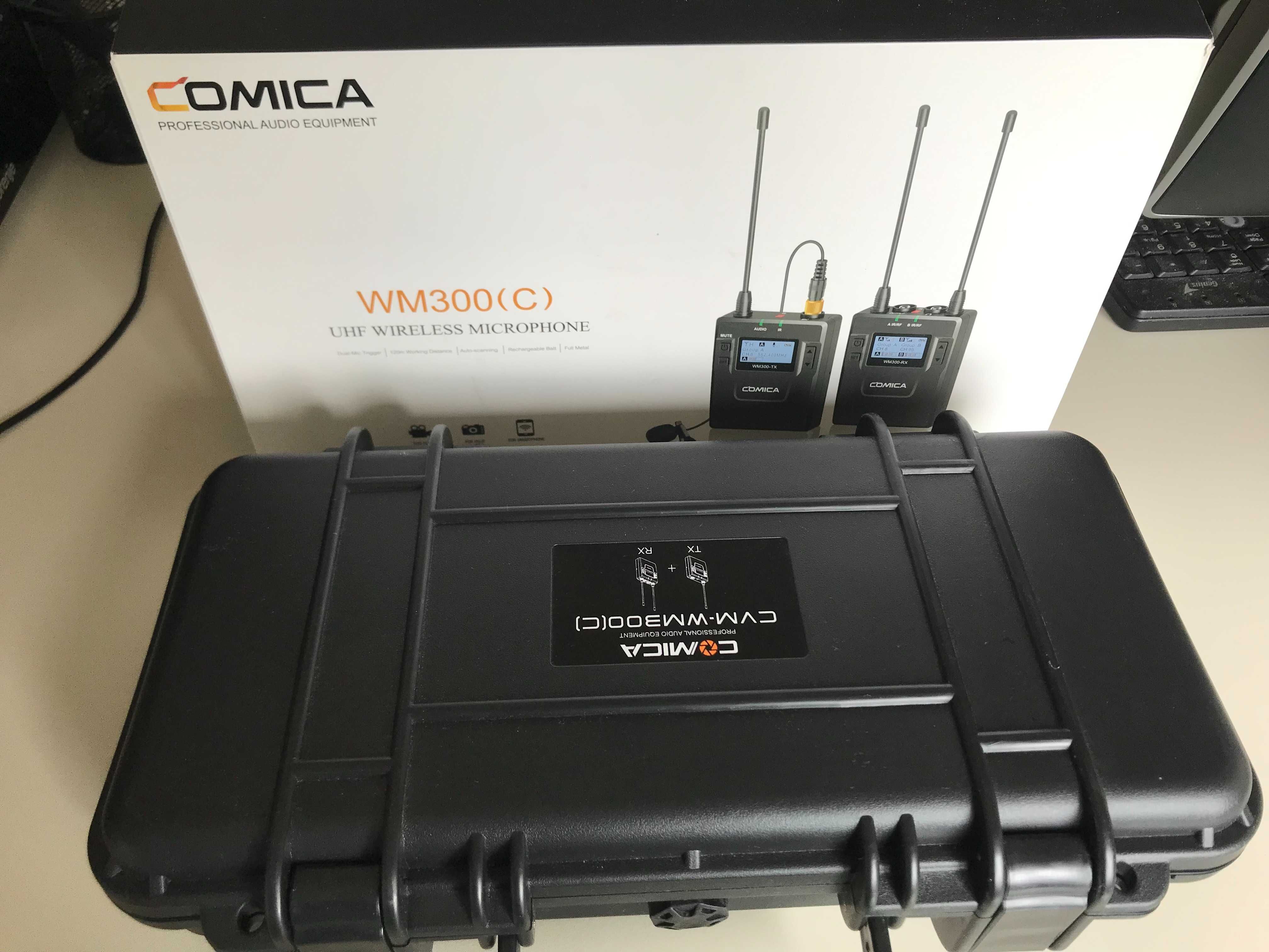 Comica CVM-WM300B  радиосистема, петличный и ручной радиомикрофон